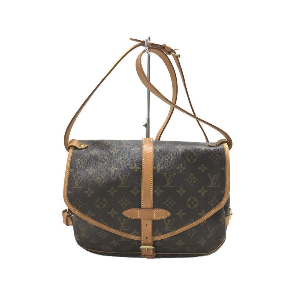LOUIS VUITTON Saumur Monogram Brown Shoulder Bag